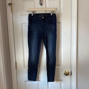 American Eagle Outfitters Dark Blue Skinny Jeans